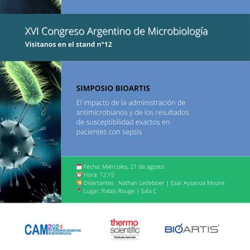 SIMPOSIO BIOARTIS: en el XVI Congreso Argentino de Microbiología 2024. Miércoles 21 de Agosto.
